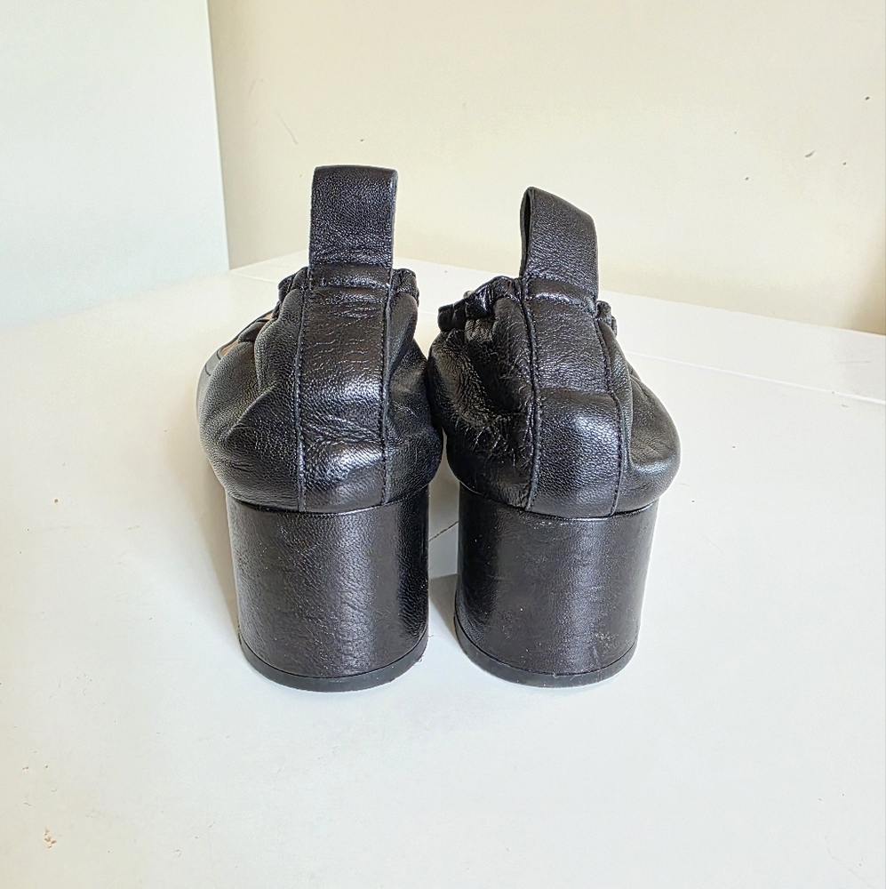 Everlane Black Leather Block Heel Pumps - Picture 8 of 11